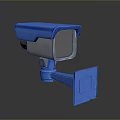 Blue Computer Webcam With High Definition Lens And Adjustable Mount Stand