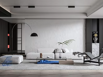 modern living room 3d model