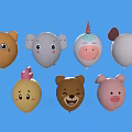 Daily Life Cute Animal Shaped Balloons With Mouse Unicorn Elephant Cat Pig Bear Chicken