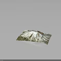 Snow Covered Mountainous Terrain With Glacial Textures And Rocky Peaks