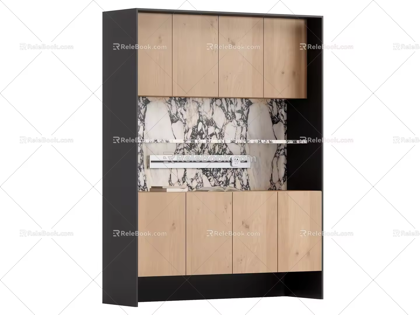 Modern Middle Style Sideboard 3d model