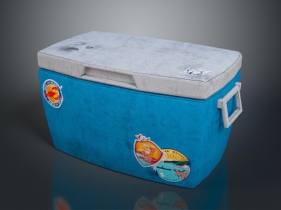 Box Container Realistic 3d model