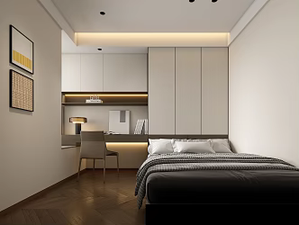Modern tatami room 3d model