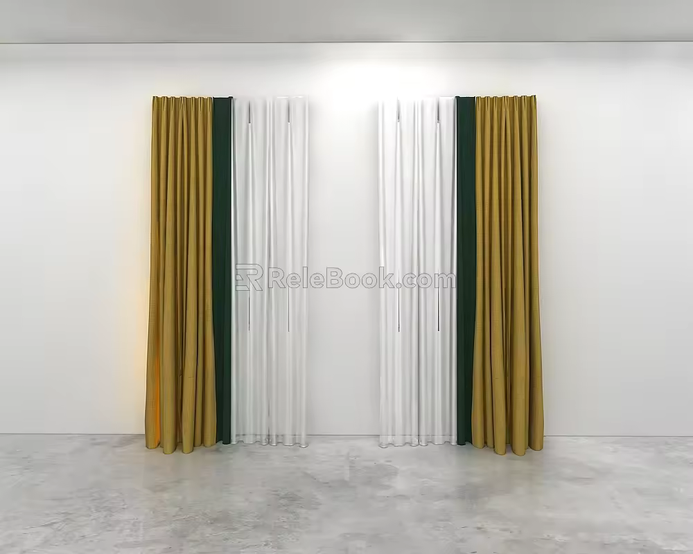 Curtains 3d model