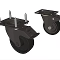 Commercial Equipment Heavy Duty Casters With Swivel Wheels Brake And Mounting Plate