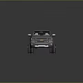 Silver Double Cab Pickup Truck Equipped With Heavy Duty Tracks For Off Road Use