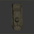 Military Armored Wheeled Tank With Turret Machine Gun And Six Wheels Design
