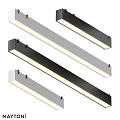 Modern LED Linear Downlights and Spotlights with Black White Design for Home Lighting