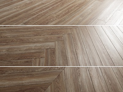 Modern Oak Flooring 3d model