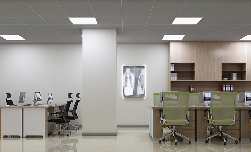 Modern Public Office District Hospital Office 3d model