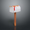 Mailbox mailbox tin mailbox old mailbox items 3d model