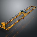 Vehicle Hoist Truck Crane Lift Airport Luggage Carrier 3d model