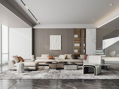 modern living room model