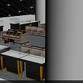 Jewelry Store Interior Design With Elegant Display Counters And Ambient Lighting