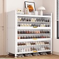 Household Steel Dust-proof Shoe Rack Entrance Indoor Entrance Shoe Cabinet Large Capacity Multi-layer Rental House Storage Cabinet 3d model