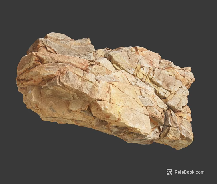 Natural Stone and Wood with Unique Texture and Organic Patterns for Interior Design 3d model 