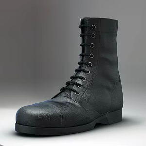 sneaker leather shoes 3d model