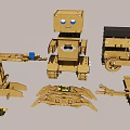Building Blocks Assembled Toys 3d model