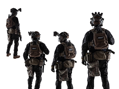 Characters Special Forces 3d model