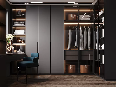 Modern Cloakroom 3d model