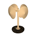 metal table lamp 3d model