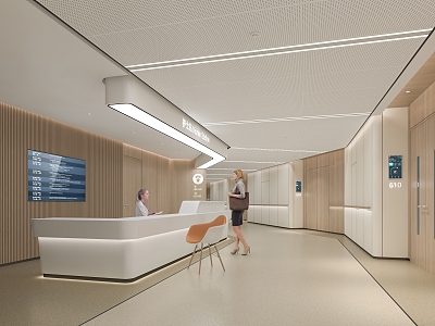 Ward Corridor Nurse Station model