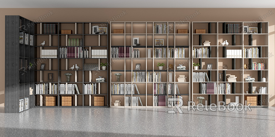 Modern bookcase model