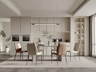 Modern Restaurant Home Restaurant 3d model