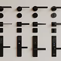 Various Modern Black Door Handles With Lever And Smart Lock Designs