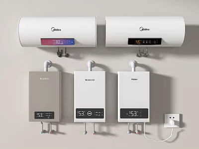 Modern Water Heater Gas Water Heater Electric Water Heater Constant Temperature Water Heater Household Water Heater 3d model