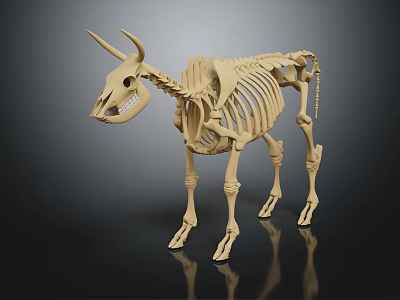 High Quality Medical Device Anatomical Cow Skeleton Model for Veterinary Education Training 3d model