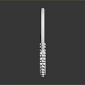 Stylish Decorative Household Accessory With Silver Ring Black Red Gemstones And Pearl Fringe