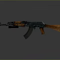 Classic Military Rifle Featuring Wooden Stock And Blue Metal Finish Design