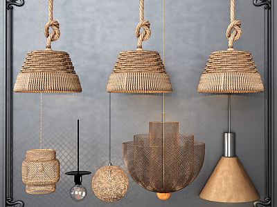 Nordic Chandelier Editor-in-Chief Chandelier Art Chandelier Rattan Chandelier model