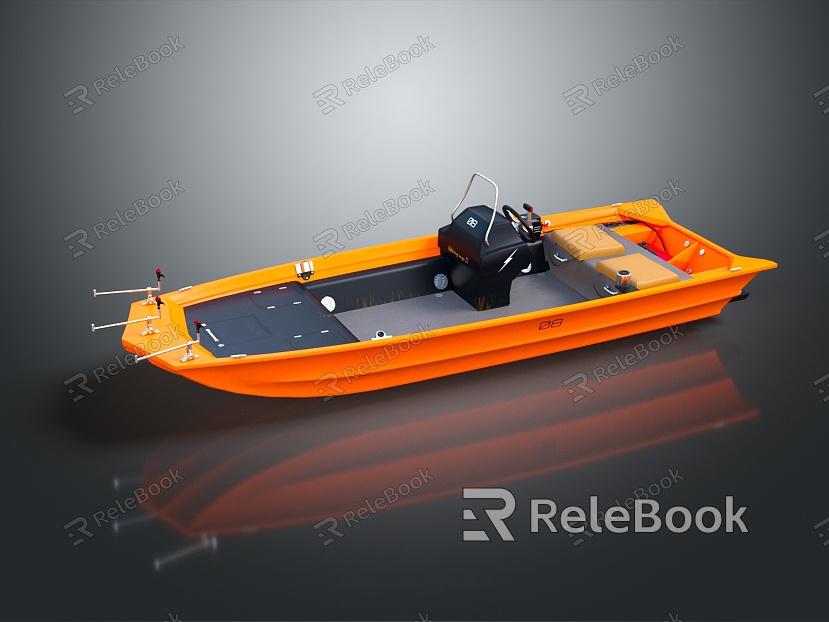 Modern assault boat racing model