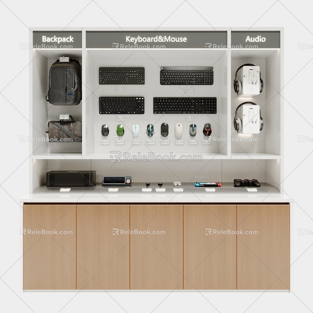 Electronic equipment display cabinet 3d model