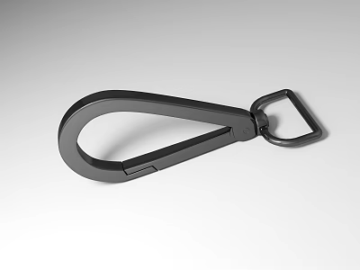 Black Metal Industrial Equipment Hook Connector With Durable Design And Functional Use 3d model