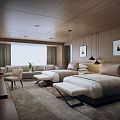 Hotel Rooms Modern Rooms 3d model