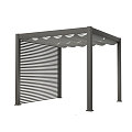 Modern outdoor garden terrace gazebo pavilion porch rack electric automatic gazebo canopy screen window gazebo 3d model