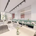 Modern Restaurant Tea Restaurant 3d model