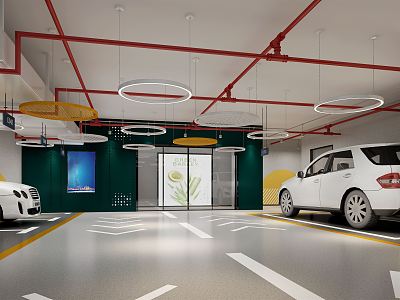 Modern Garage Hall model