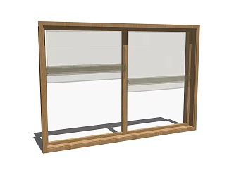 Modern casement window 3d model