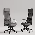 Modern Gray Office Chair With Mesh Back Armrests Swivel Wheels And Comfortable Design