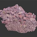 Pile of Construction Debris With Broken Bricks Concrete Blocks and Rubble Pieces