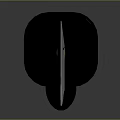 Traditional Japanese Samurai Sword With Black Scabbard And Golden Handle On Smooth Surface