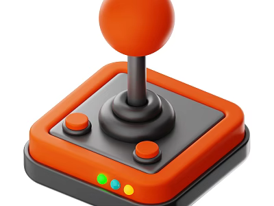 Modern game remote sensing game handle game device cartoon game device 3d model