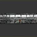 Ship Wheelhouse Interior With Wooden Chairs Tables Control Panels And Orange Floor