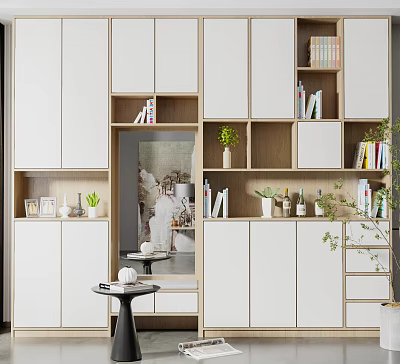 Modern Shoe Cabinet Home Cabinet 3d model