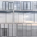Modern Window And Door Designs With Various Glass Frames And Styles 3d model