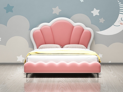 Nordic Cream Style Children's Bed model